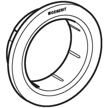 Geberit Type 01 concealed actuator collar in chrome 242.961.21.1