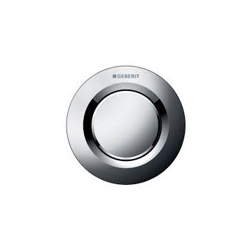 Geberit Type 01 Single Flush Plate Button for 120mm and 150mm Concealed Cistern - Gloss Chrome