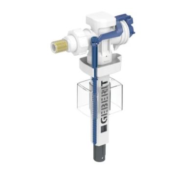 Geberit Type 383 fill valve, lateral water supply connection short nipple made of brass 242.388.00.5