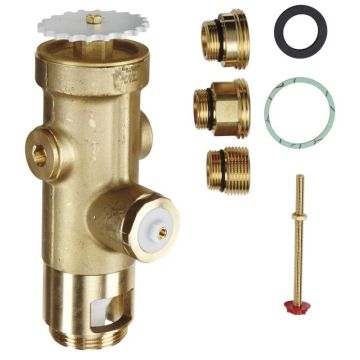 GROHE- FLUSH VALVE FOR WC 43997000, ¾"
retrofit for 677.00.500/677.03.500/680.00.500
for low pressure 12mm bore
without stop valve
without flush pipe
High pressure, over 1.0 bar
Durable material for long lasting Quality
Effortless to install and ma