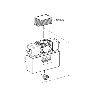 Grohe Inspection Flushing Toilet Cisterns 42326000 concealed fittings  toilet cistern 
