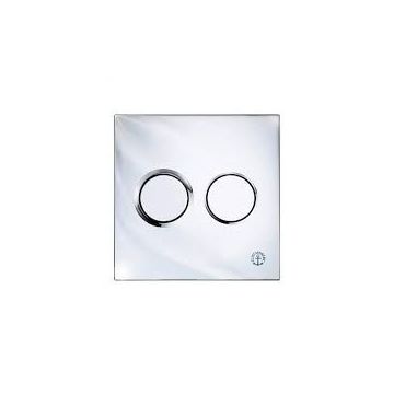 Gustavberg Front operated 3/6l dual flush/push-button Bright chrome plastic pneumatic GB1921102061