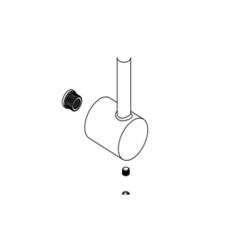 Handle Assembly  swan neck kitchen tap B09115 pair