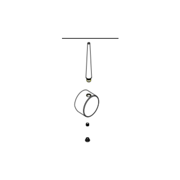 Handle Assembly  for Lesina monobloc pull out kitchen tap B09111 Single