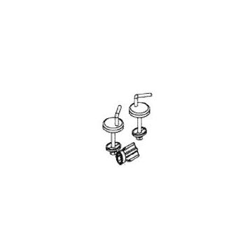 HARO E0302W eccentric hinge provides sturdy SolidFix, stainless steel 1 set