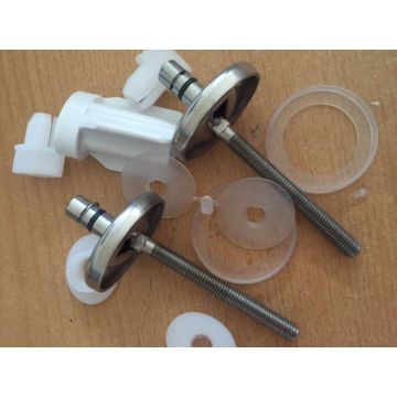 Haro Toilet seat Hinges Toilet Seat Fixings Stainless Steel Chrome MTS120BB