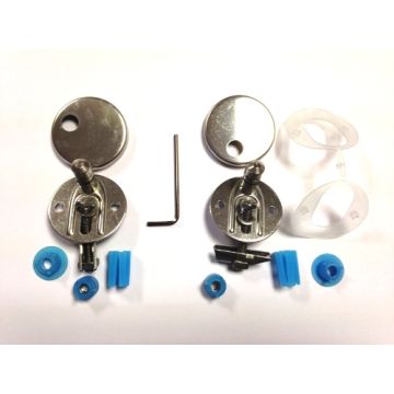 HARO C4302G SoftClose classic hinge BVO - toggle bolts, stainless steel 1 set with expansion set