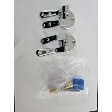 Duravit pair of hinges for toilet seat 1930 in chrome from year October 2003