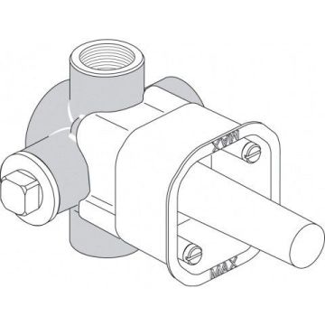 The Ideal Standard Concealed Kit 1 A2754NU features an automatic 3/2 way diverter designed to seamlessly switch water flow between different outlets. 