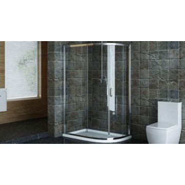 Ideal Standard Shower Enclosures Synergy 1000 Quad Curve Rail  LV808EO