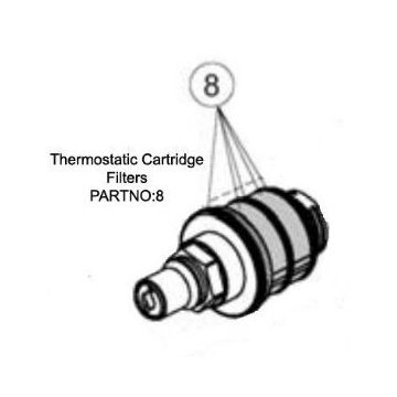 Ideal Standard Sottini Thermostatic Cartridge Filters A963587NU