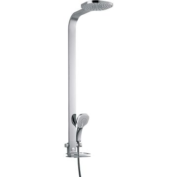 Ideal Standard B0399AA Series idealduo 230 Shower Rail 900 mm, Fixed Soap Dish, Chrome Finish