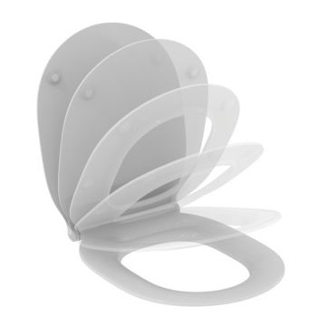 Ideal Standard Concept Thin Toilet seat and cover Soft Close with metal Hinges E036601