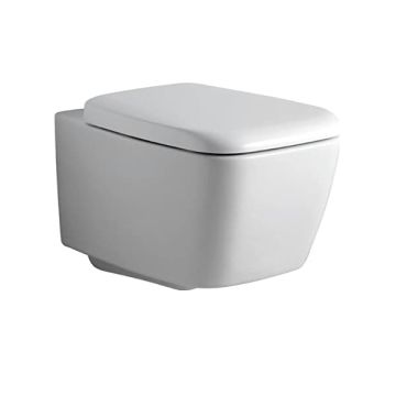 Ideal Standard D Shaped Toilet Seat Ventuno Duroplast White Plastic T663701 Standard Closing