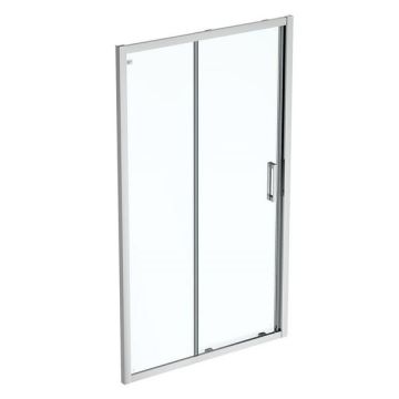Ideal Standard  Connect 2 1200mm slider door with Idealclean clear glass - bright silver finish  K9396EO