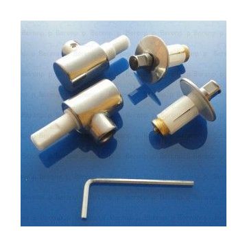 Keramag Flow 598058000 Set of 2 hinges for toilet seat chrome soft close FW7851WH