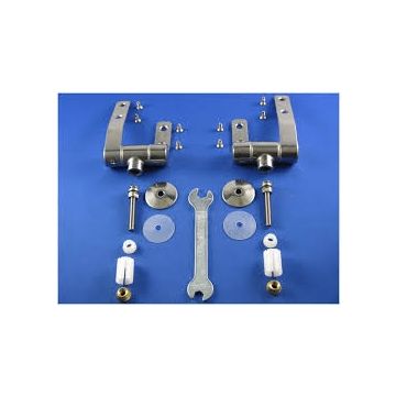 Keramag Cassini - Cotta 598182000 Set of 2 hinges for toilet seat chrome Soft Close