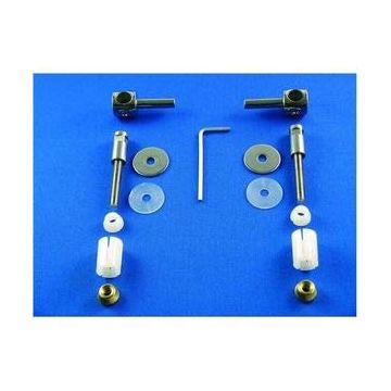 Keramag 500 by Citterio 598130000 set of 2 hinges for toilet seat chrome