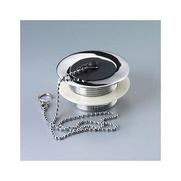 Macdee WHK03CP Bath Waste Plug 18in Chain S Hook