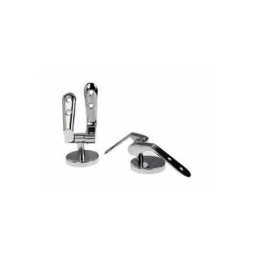 Masefield Epson KAP22CP Polished Chrome Seat Hinges For Water Closet, Pillar Hinge