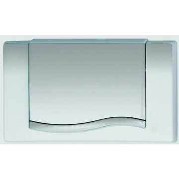 MEPAwave Flush Plate for A21 E21 flush plate 420305 start  stop, matt chrome