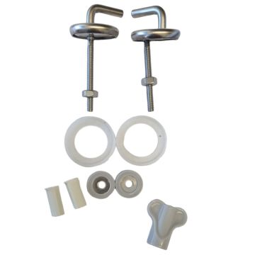 Nabis Pride Standard Close Toilet Seat Hinges Chrome 552414