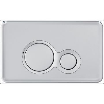 OTTO Control Plate, White frame/button- Chrome ring
