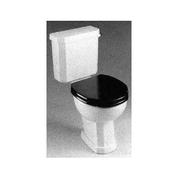 Plaza Seat and Cover Black includes Chrome Hinge Set  Black Ideal Standard Code Under Cistern Lid 151/226/ H/M251 125