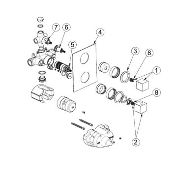 Porcelanosa 100064816 NK LOGIC CLOSED / SHIFT HANDLE N24055002