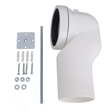 Porcelanosa Flushing horn V – D. It enables the installation in 90 to 110 mm drain pipes 100058641 N275810003