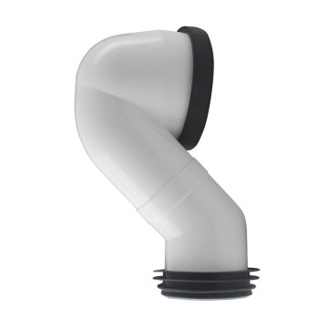 Porcelanosa Offset elbow for vertical outlet pipe with wall connection bolt and multi-seal 100044274 N499412400