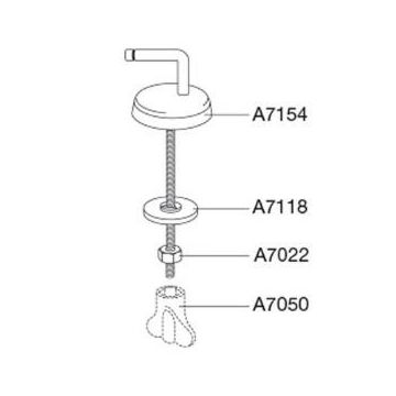Pressalit 716 Universal Toilet Seat Hinge  - D97999 / BS6 5708591176900