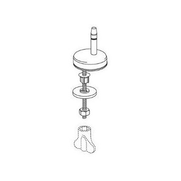 Pressalit 718 Universal Toggle Toilet Seat Hinge kit With Lift Off - D59999

