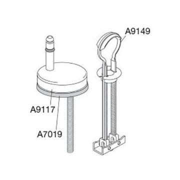 Pressalit 720 Universal Toggle Toilet Seat Hinge D75999