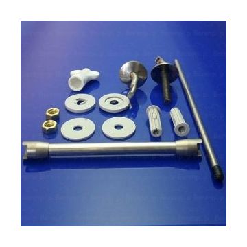 Pressalit BY8999 Projecta set adjustable hinges continuous pen chrome