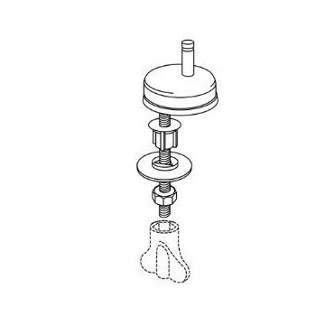 Pressalit Calmo 556 Universal Toilet Seat Hinge - D15999