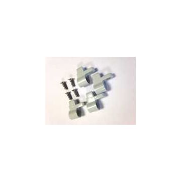 Pressalit flags package with screws, plastic gray A9133