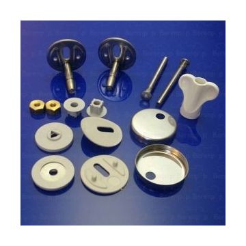 Pressalit Raja BL5999 set adjustable hinges soft close and lift-off chrome 