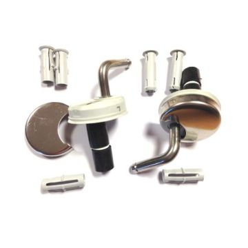 Pressalit Scandinavia 75 Toilet Seat Top Mounted Hinge Set - D43P999