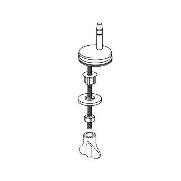Pressalit Toilet Seat Hinges - D72999