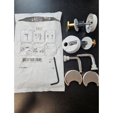Pressalit D07 Toilet seat Hinges Chrome