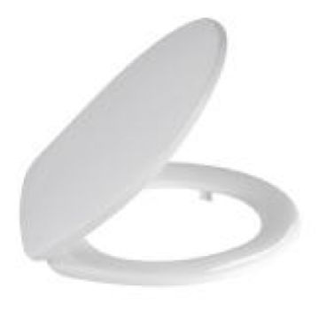 PRESSALIT toilet seat with cover, model "Privilege", art. no. 532 made of colour ingrained duroplast with UN3 stainless steel hinge.
- centre distance: 155 mm
- load - ring seat 240 kg suitable for many universal toilets
- 10 year guarantee