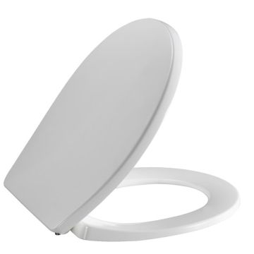 Pressalit T Soft 742000-D02999 Toilet seat with lid white, PRESSALIT toilet seat with cover, model "T Soft", art. no. 742 made of colour ingrained duroplast with D15/D02/BZ5 hinge of stainless steel.
- centre distance: D15/D02: 133 - 218 mm, BZ5: 155 mm