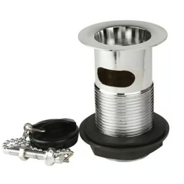 Thomas Dudley 368165 Slotted Brass Body and Poly Plug Basin Waste PSWWAS368165

Easy to fit, this Thomas Dudley slotted clicker basin waste has a traditional poly plug. Manufactured with a robust threaded brass body and sleek chrome finish