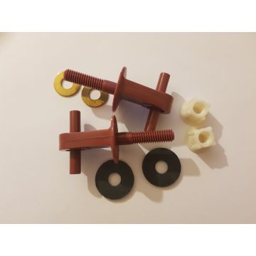 Twyford Capricorn Plastic Toilet Seat Hinges DAMASK