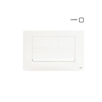 OLI RIA DUAL BRANCA/ WHITE FLUSH PLATE 640581