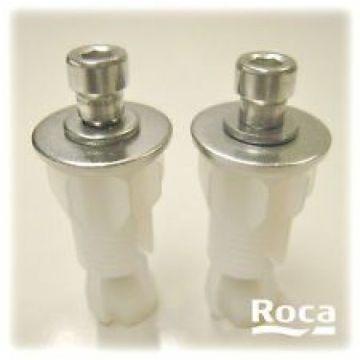 ROCA PAIR TOP FIX PEG WC TOILET SEAT HINGE FIXING KIT SET AI0002500R ROCA TOILET SEAT SPARES A10002500R