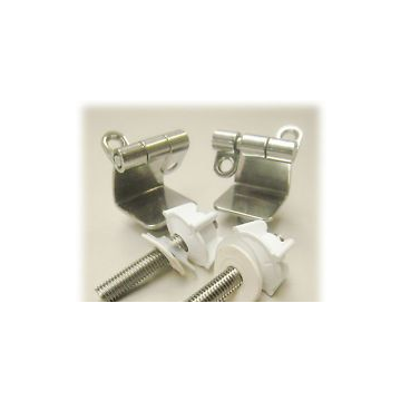 ROCA REPLACEMENT POLO LAURA VICTORIA TOILET SEAT HINGE SET ONLY STEEL HINGES