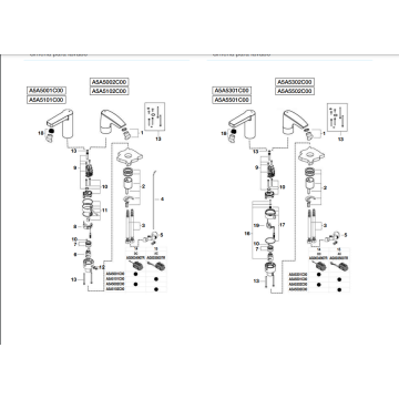 Roca roca Hybrid Basin tap spares  A525003307