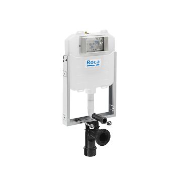 Roca In-Wall BASIC WC COMPACT - Concealed structure with compact cistern (8 cm) and dual flush (4/2 - 4.5/3 - 6/3 L). 90 ø / 110 ø elbow A890080120